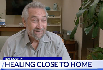 Paul who was had a 45 day cancer treatment at Hope Regional Cancer Center